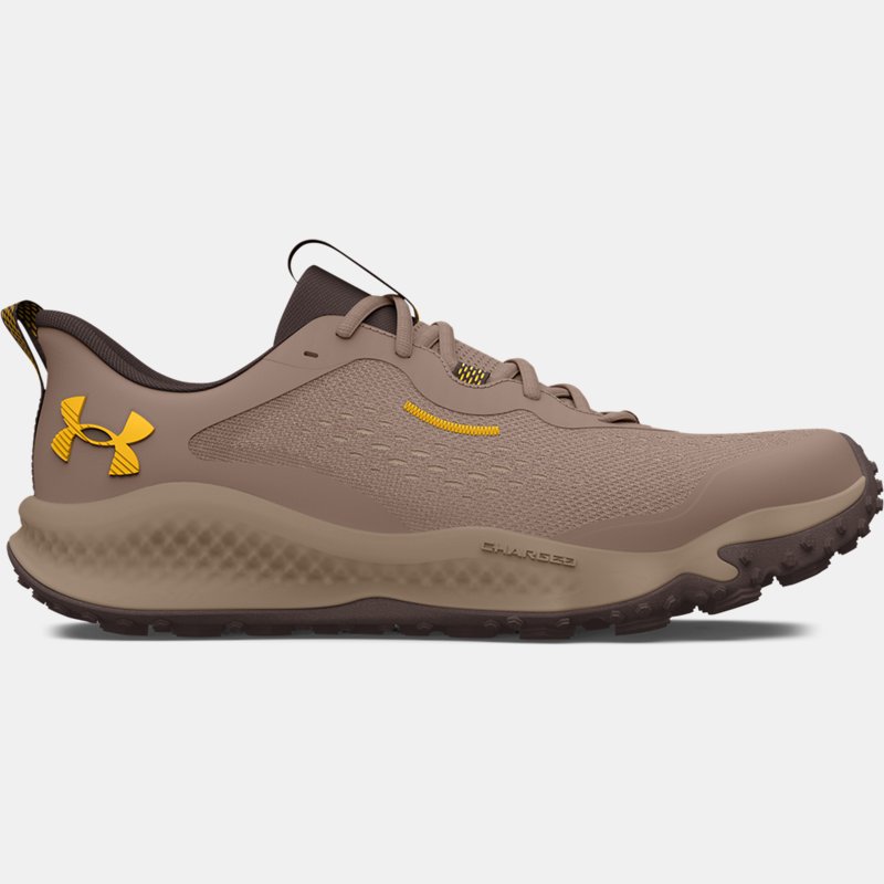 Men's  Under Armour  Charged Maven Trail Running Shoes Brown Clay / Brown Clay / Tahoe Gold 8